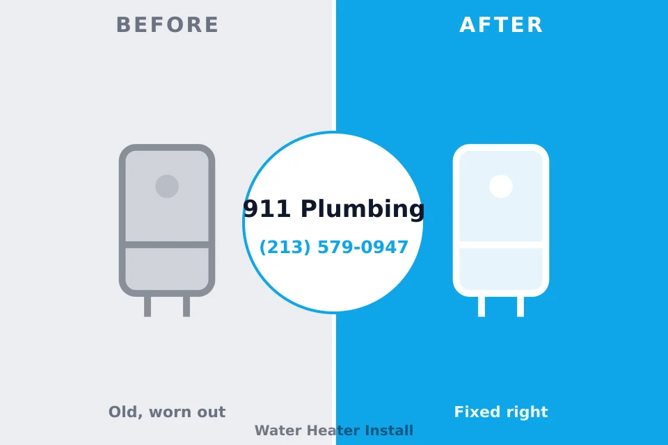 Before and after: plumbing company Leisure City, FL